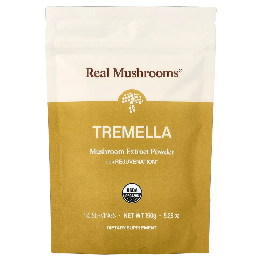 Real Mushrooms, тремелла, экстракт грибов в порошке, 150 г (5,29 унции)