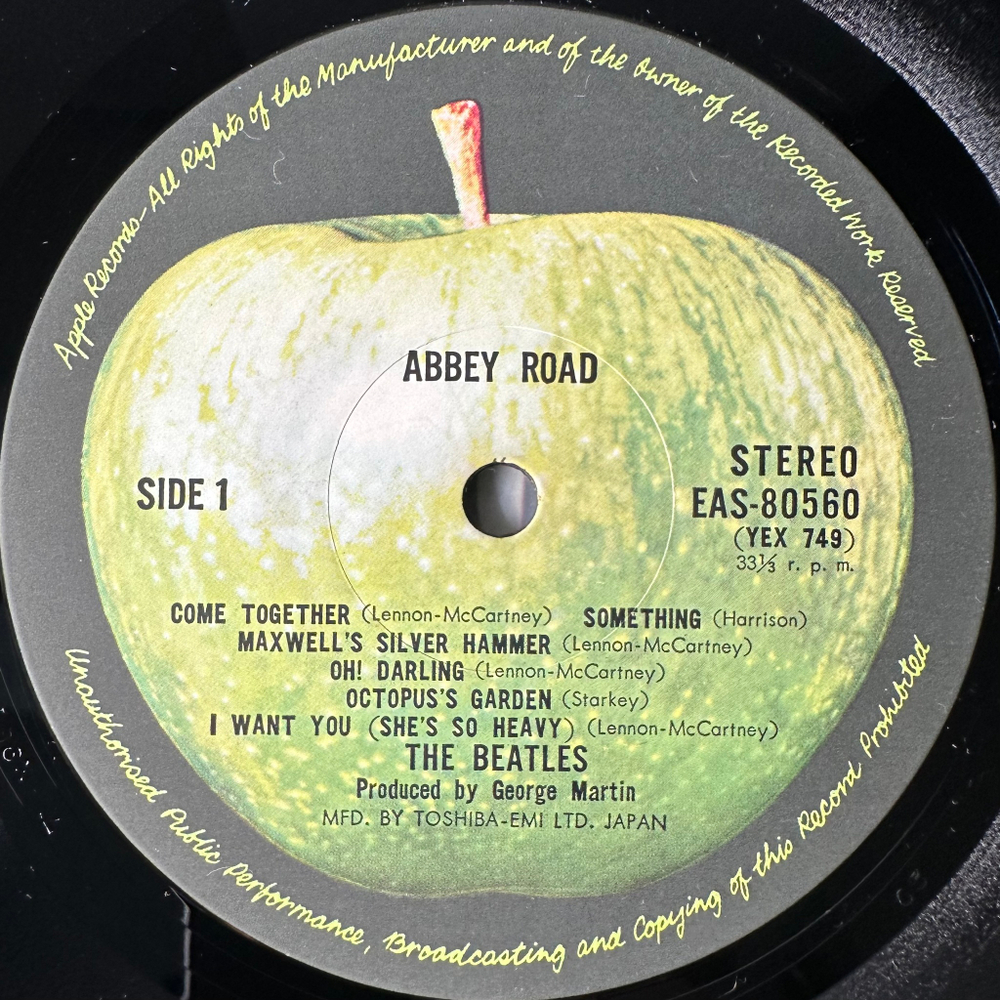 The Beatles ‎– Abbey Road (Япония 1976г.)