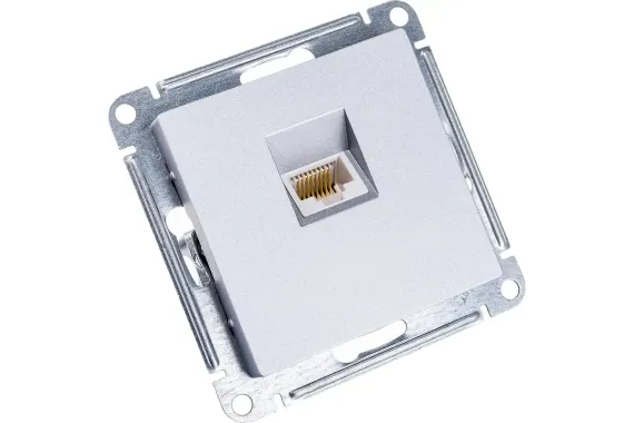 Розетка RJ45 Systeme Electric ATLASDESIGN алюминий 36513