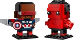 Конструктор LEGO BrickHeadz 40668 Капитан Америка и Красный Халк