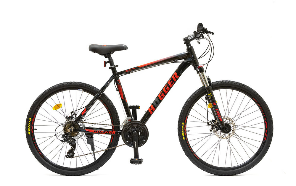 Велосипед 26" HOGGER BOGOTA MD, 21", алюм, 21 ск, MLO, черно-красный металлик, 2025
