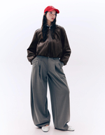 Женская куртка-пуховик из искусственной кожи - BERSHKA