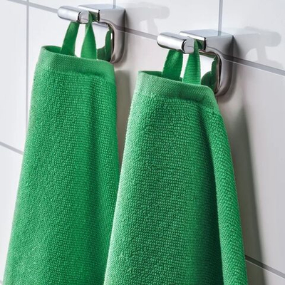 IKEA Набор полотенец для рук и лица VAGSJON, зеленое, 30х50 см, 2 шт. ( Из Финляндии)