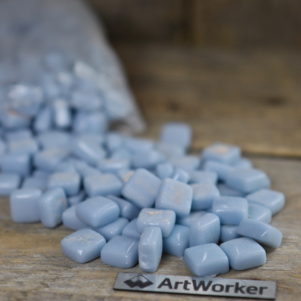 Стеклянная мозаика 12х12 мм 500г голубой ArtWorker