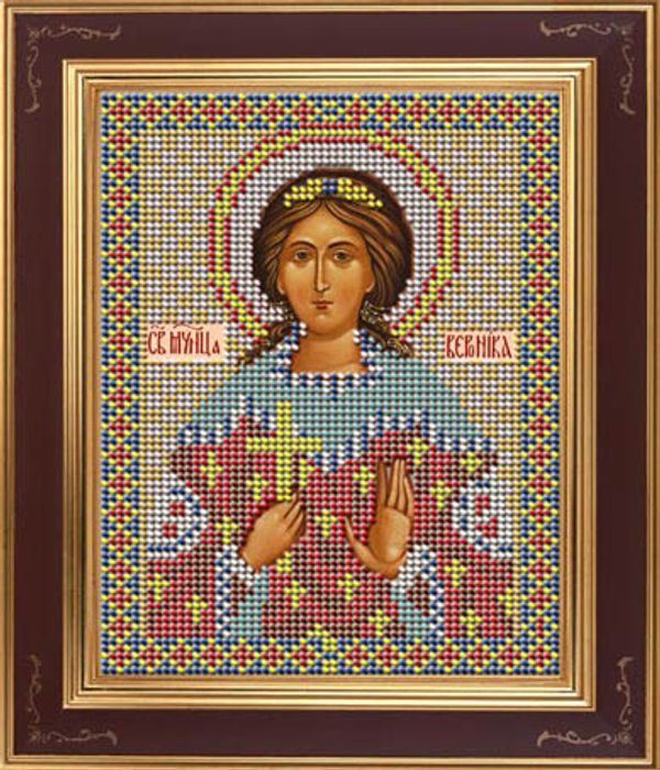 Набор для вышивания бисером Galla Collection, Икона Св. Вероника 12х15 см