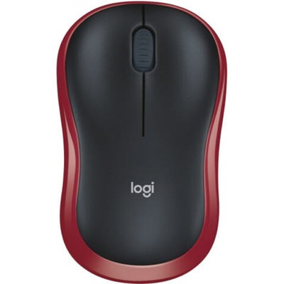 Мышь Logitech M185, Red (беспроводная 2.4 GHz)