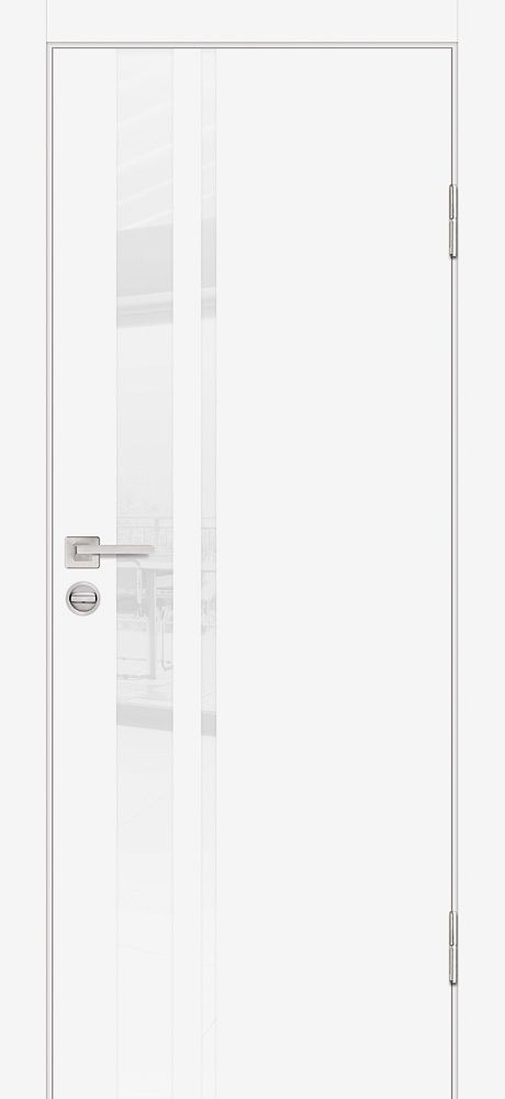 Дверь P-16 / Цвет Белый / белоснежный лакобель / Двери PROFILO PORTE Дверь P-16 / Цвет Белый / белоснежный лакобель / Двери PROFILO PORTE