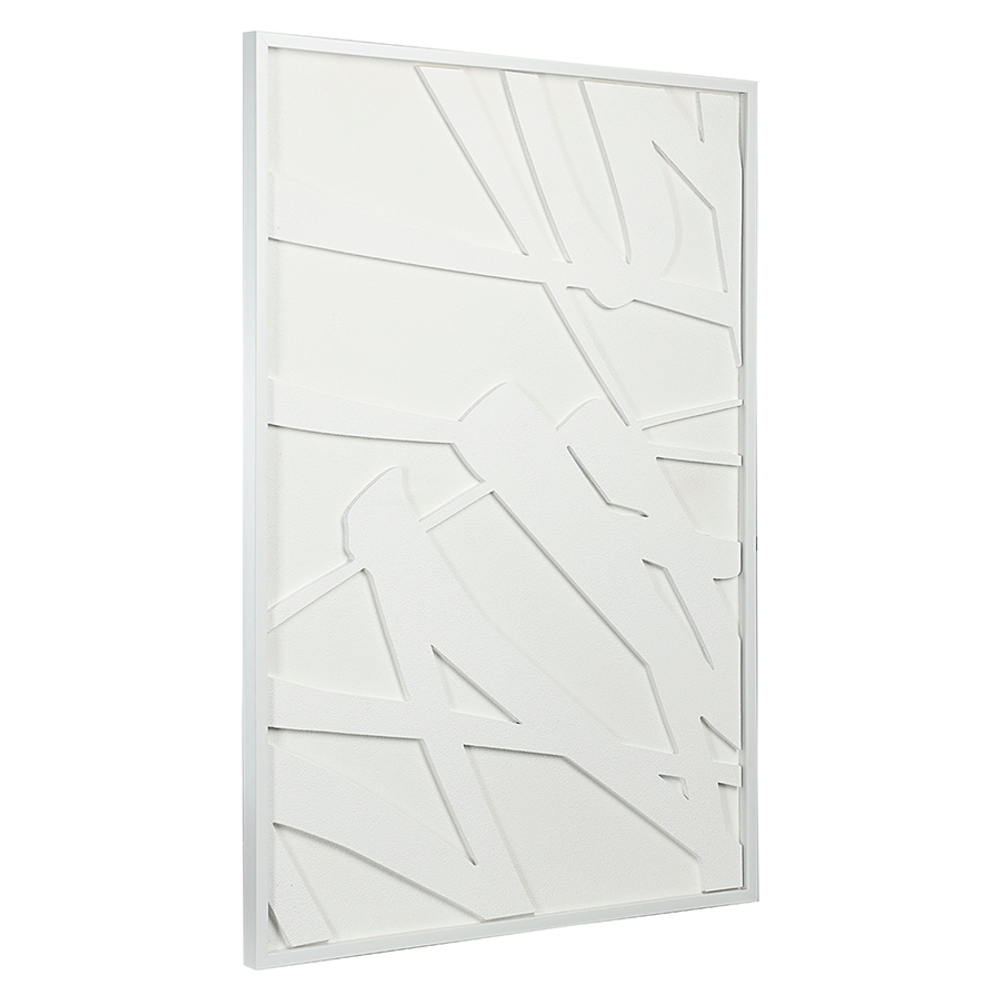 Панно декоративное с эффектом 3d minimalism, с белой рамой, 70х100 см