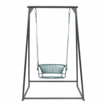 Качели плетеные Scab Design Lisa Swing, антрацит, ментоловый