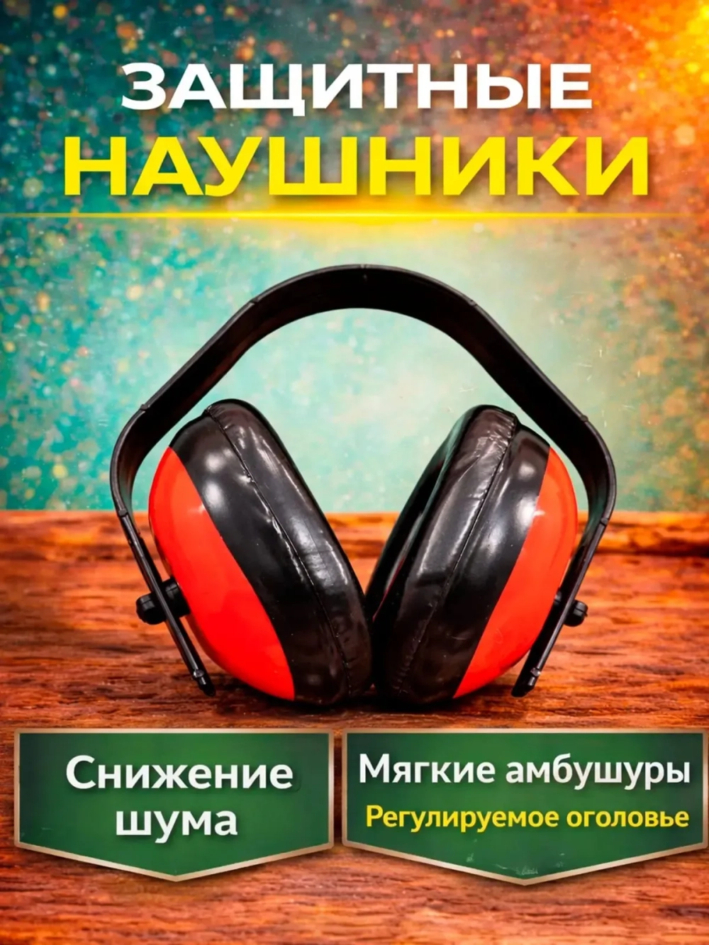 Защитный комплект для ремонта. 3 в 1. Очки, респиратор, наушники