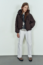 СТЕГАНЫЙ АНОРАК С КАПЮШОНОМ WATER REPELLENT WINDPROOF — ZARA