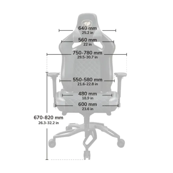 Cougar Titan Pro V2 (Farbic) Black