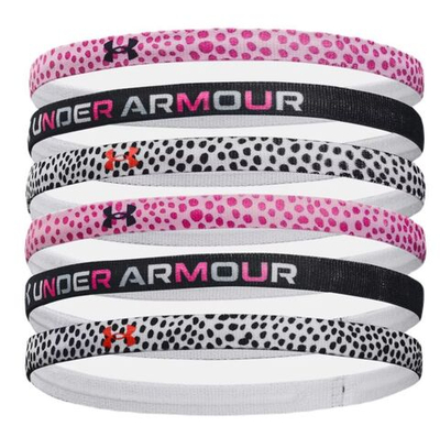 Резинка на голову Under Armour Mini Girls Graphic HB 6P - pink sugar/black