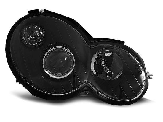 Передние фары black для Mercedes C CL203 coupe