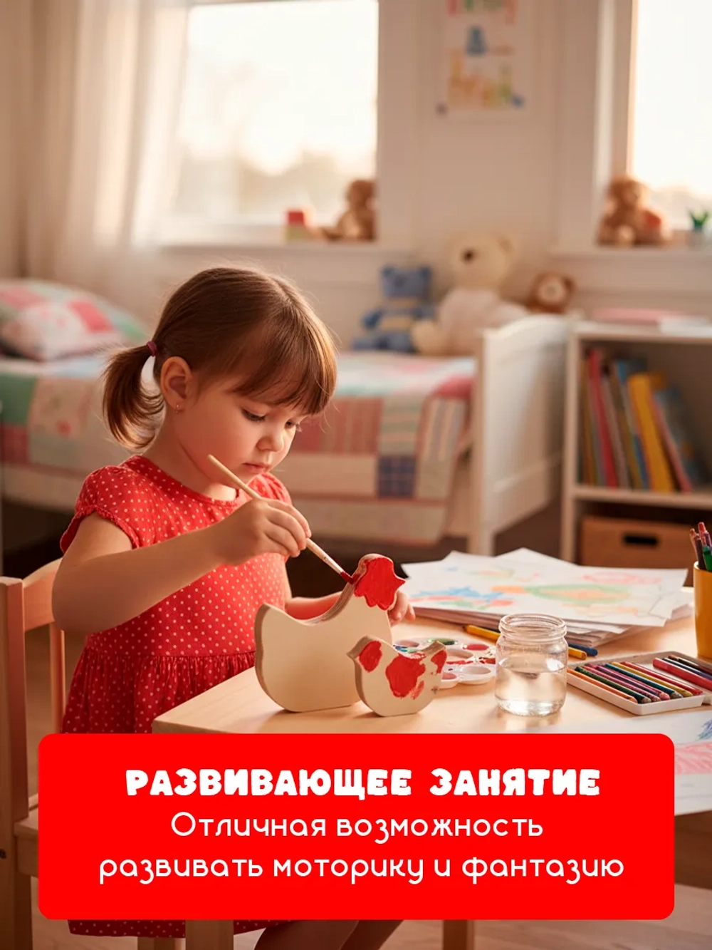 Фигурки для раскрашивания, пасхальный декор курочки