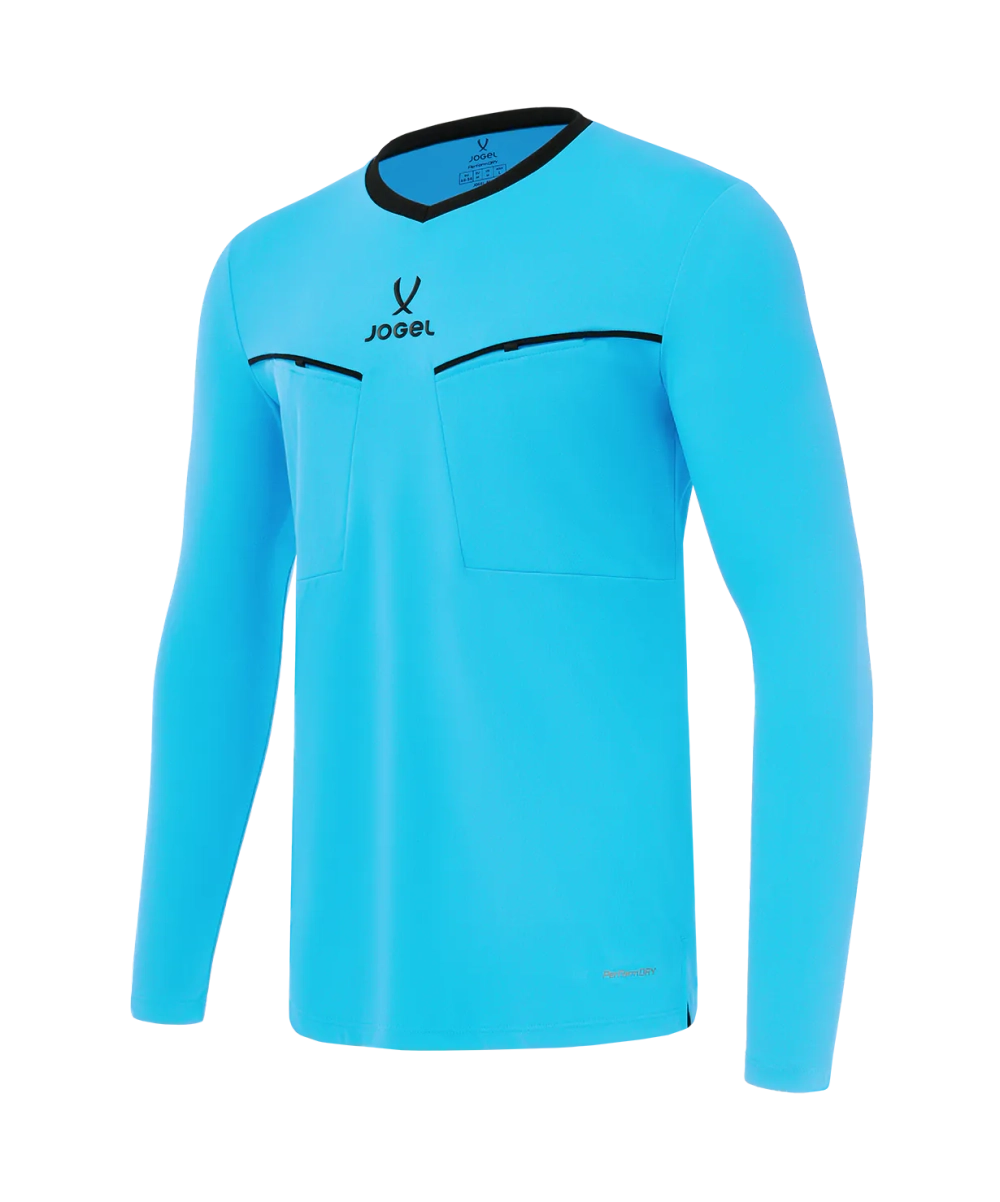 Лонгслив судейский JOGEL DIVISION PerFormDRY Referee LS Tee 2.0, голубой