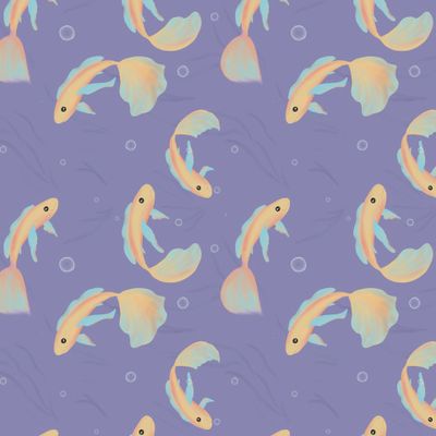 Goldfish purple