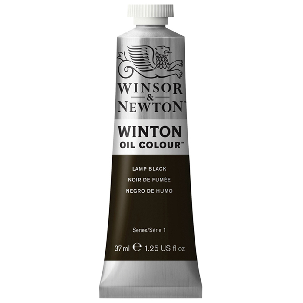 АКЦИЯ ЛИК Краска масляная художественная Winsor&Newton "Winton", 37мл, туба, сажа газовая