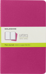 Блокнот Moleskine Cahier Journal (CH018D17) 13х21 см, 80стр. без линовки, обложка картон, розовый неон (3шт)