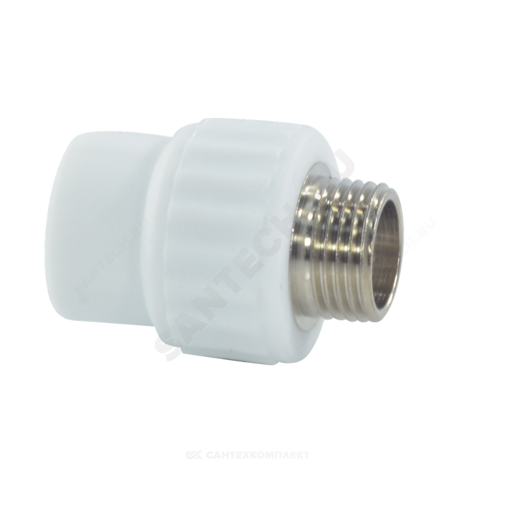 Муфта PP-R комбинированная белая Дн 25х1/2" НР VALFEX 10130125