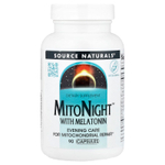 Source Naturals, MitoNight™ с мелатонином, 90 капсул