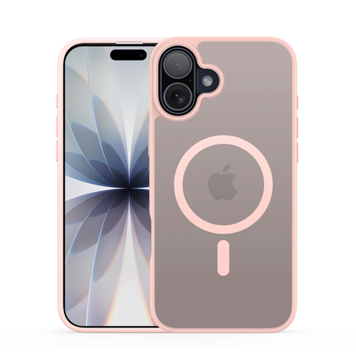 Матовый защитный чехол светло-розового цвета с MagSafe для iPhone 17, серия Yind Series от Dux Ducis