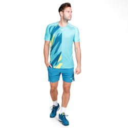 Мужское теннисное поло Mizuno Shadow Graphic T-Shirt Men - Turquoise