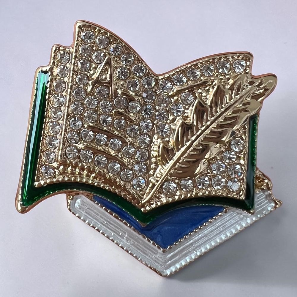 Брошь-булавка. Винтажная брошь «Литературный шик»