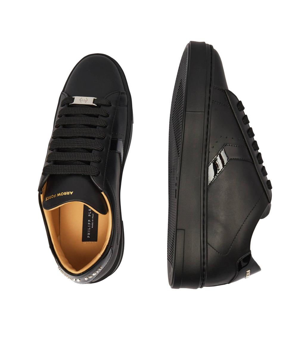 Кожаные кроссовки arrow force Philipp Plein - черный(MSC3997 PLE005N)