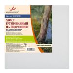 Холст на подрамнике грунтованный 30х30 см, 400 г/м², 2 шт, мелкозернистый, Vista-Artista SCL-3030