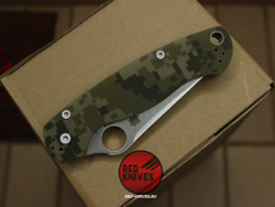 Нож Spyderco Paramilitary 2 Tanto G10 - камуфляж рукоять, клинок сатин RK/481