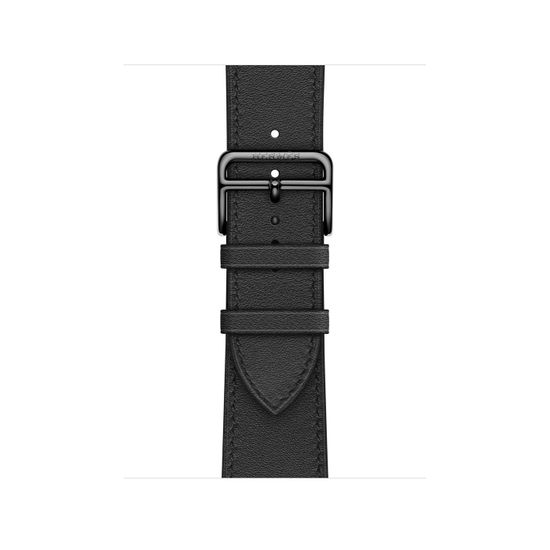 Apple Watch Hermès 45mm Silver Stainless Steel Case with Single Tour Noir