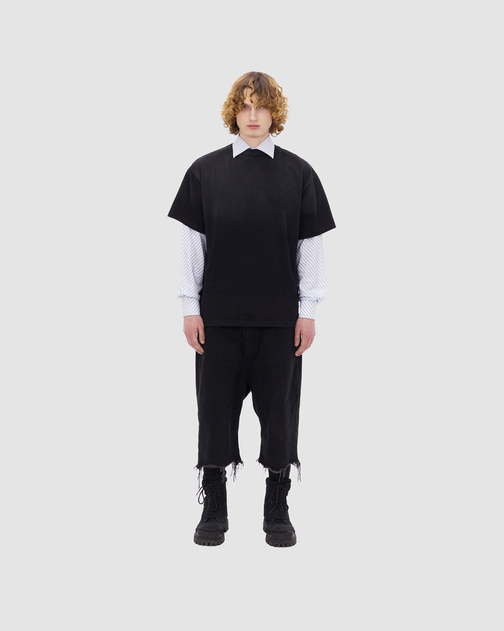 i.h.f. soft washed black t-shirt