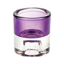 Подсвечник d 5,9 см h6,5 см фиолетовый стекло P.L. - BarWare