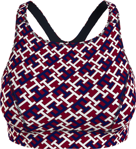 Бюстгальтер Tommy Hilfiger Mid Intensity AOP Racer Bra — monogram