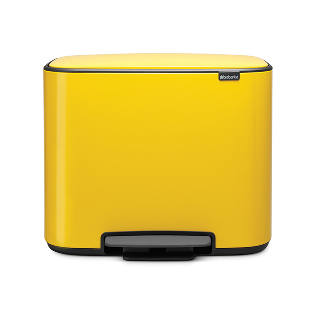 Мусорный бак Bo Pedal Bin 11+23л Brabantia Желтая маргаритка