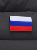 Мужская зимняя стёганая куртка с графеновой подкладкой черного цвета 9651Ch