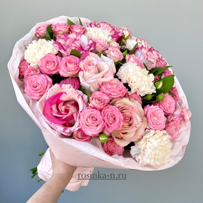 Букет Микс (Розы, Гвоздика)
