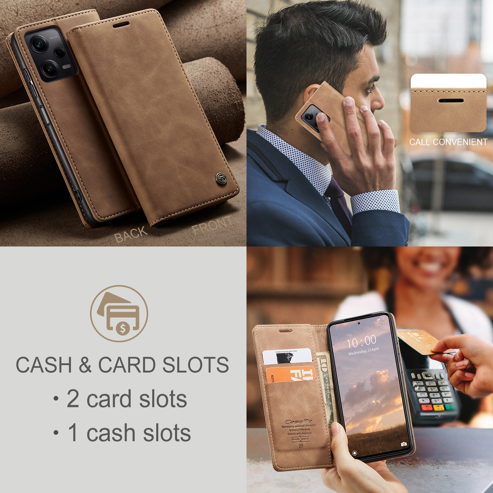 Чехол-книжка CaseMe Matte Xiaomi Redmi Note 12 Pro 5G