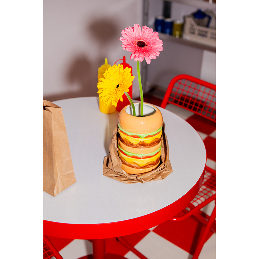 Ваза для цветов fast food, burger, 18 см