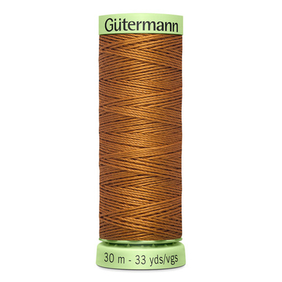Нить Top Stitch 30/30 м для декоративной отстрочки, Gutermann, 448 шоколадная охра