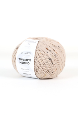 Пряжа TWEED’N MERINO с коричневыми крапинками, 500г