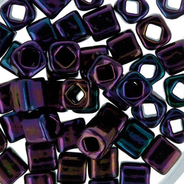 Бисер Toho Cube 4 мм, 500 г, 0085 коричневый