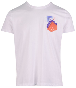 Мужская теннисная футболка Monte-Carlo Country Club Poster Print Pocket - белый