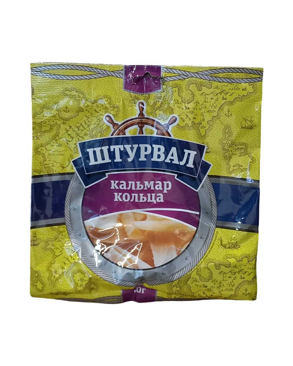 Кольца кальмара солёные 60гр