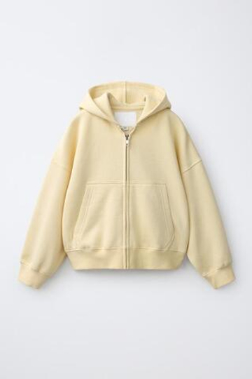 ZARA ТОЛСТОВКА НА МОЛНИИ, ВАНИЛЬНЫЙ