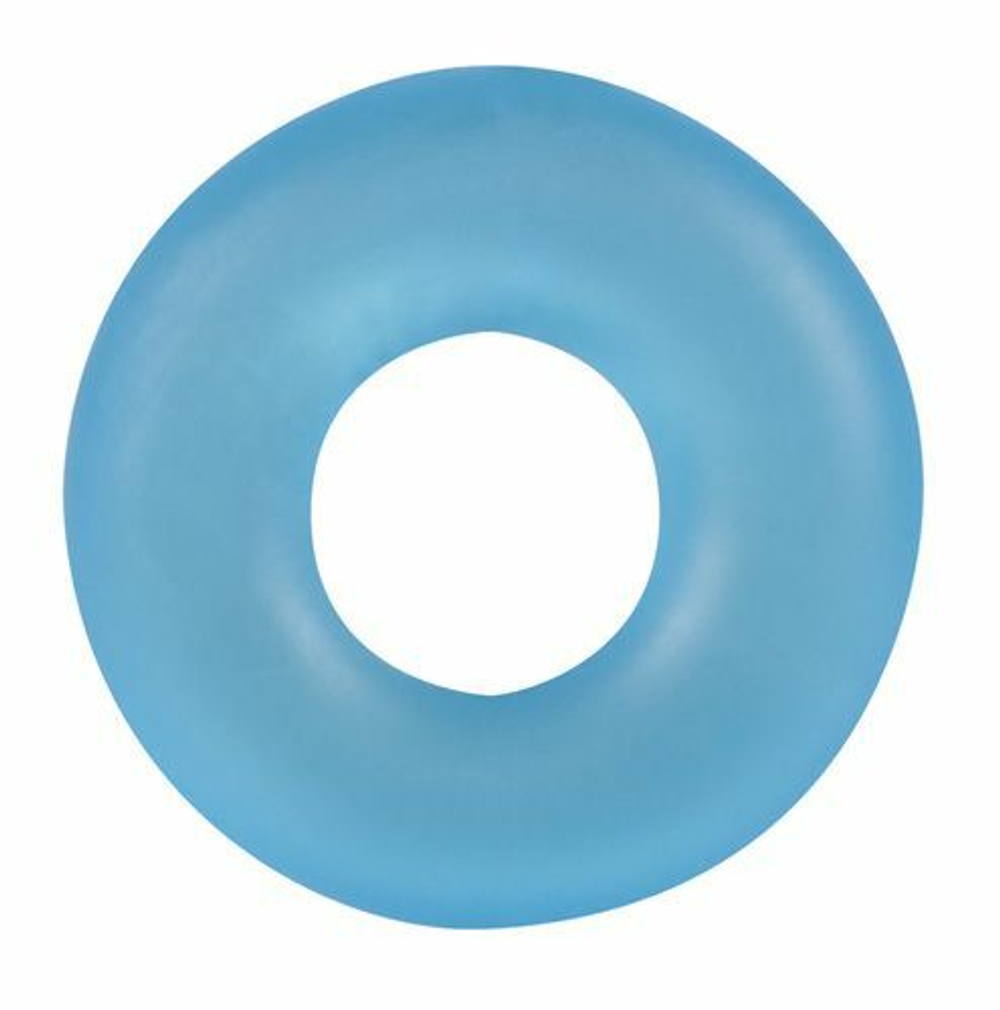 Голубое эрекционное кольцо Stretchy Cockring (Цвет: голубой)