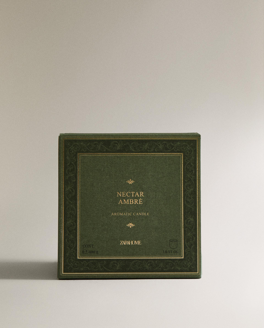 Свеча ароматическая Nectar Ambr 400 г Zara Home, фото 3