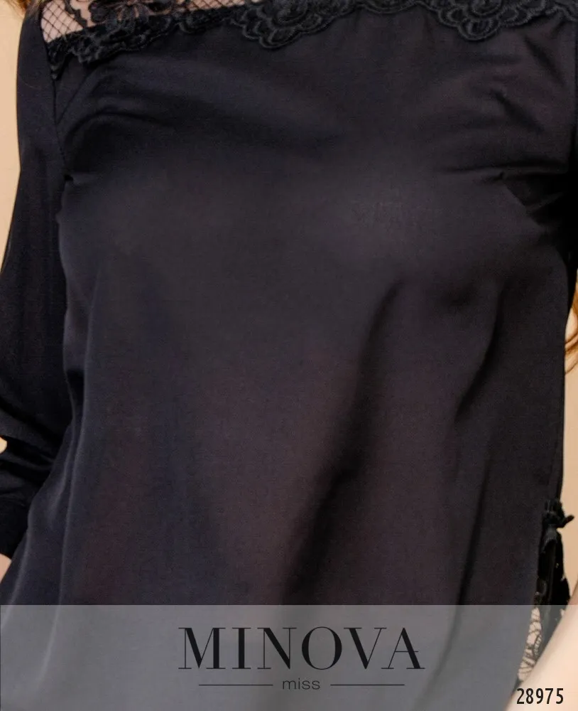 Блуза 4097-черный Minova