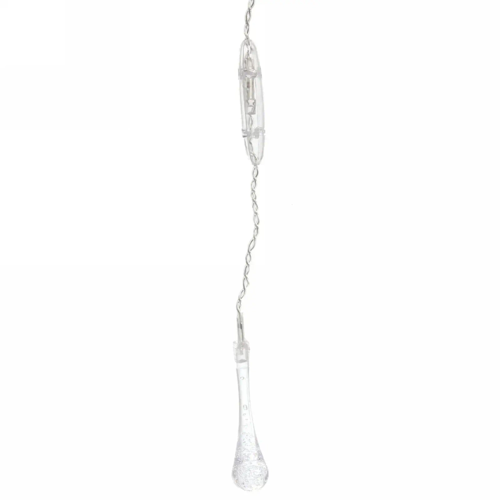 Гирлянда для дома БАХРОМА 2,0м*0,6м 50 ламп LED, с насадками Капля, Теплый белый (возможность соединения)
